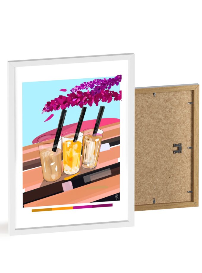 Under The Bugenvilija Poster, Framed