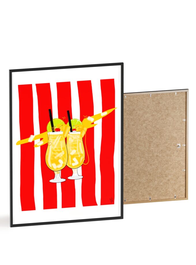 Pina Colada Poster, Framed