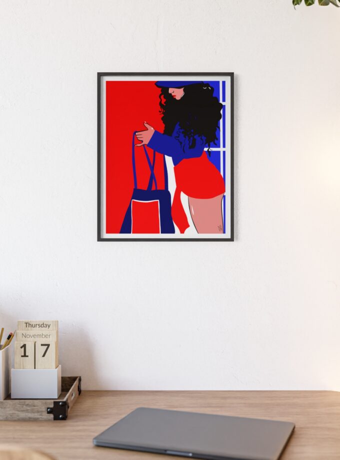 Beach Day Poster, Framed