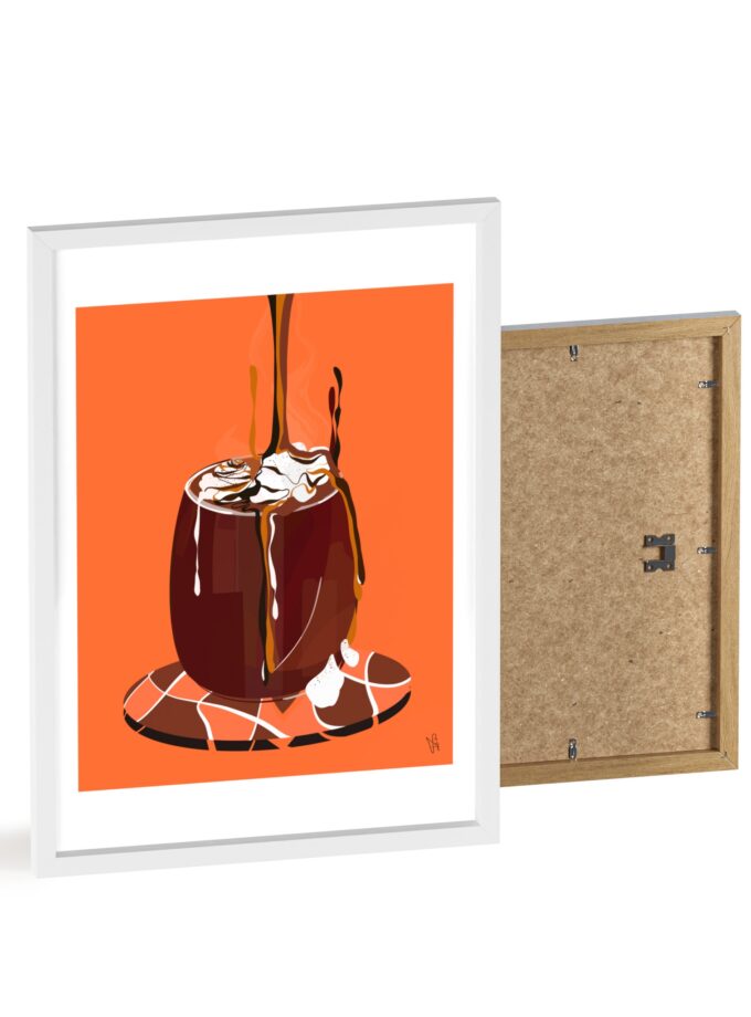 Hot Chocolate Poster, Framed