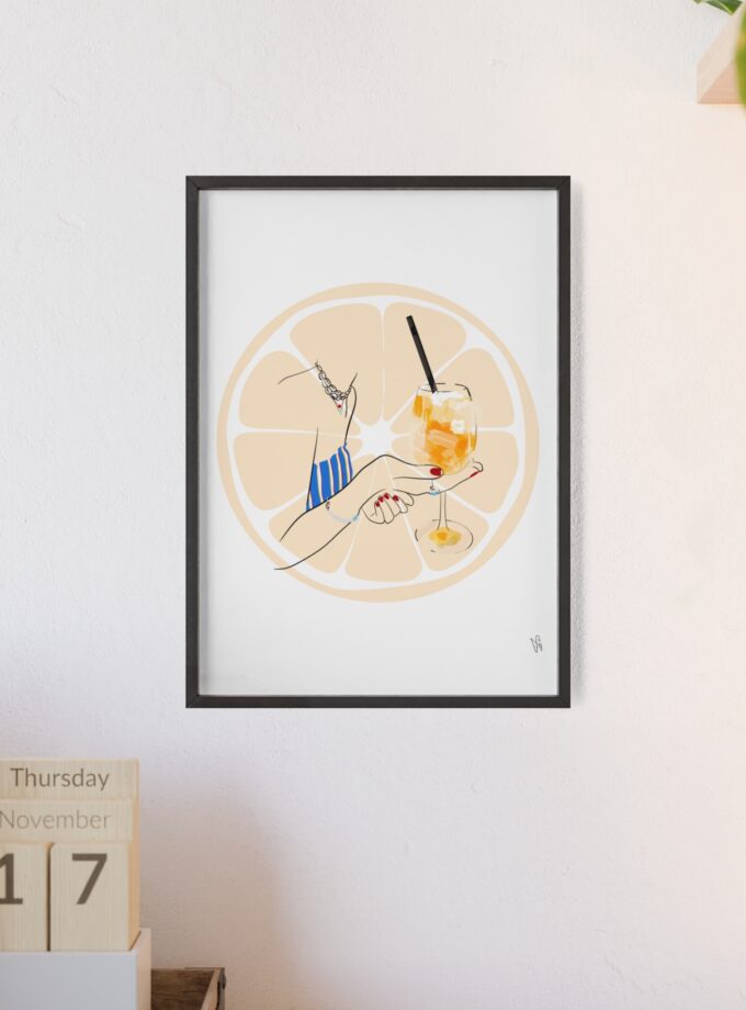 Mimosa in Dubrovnik Poster, Framed