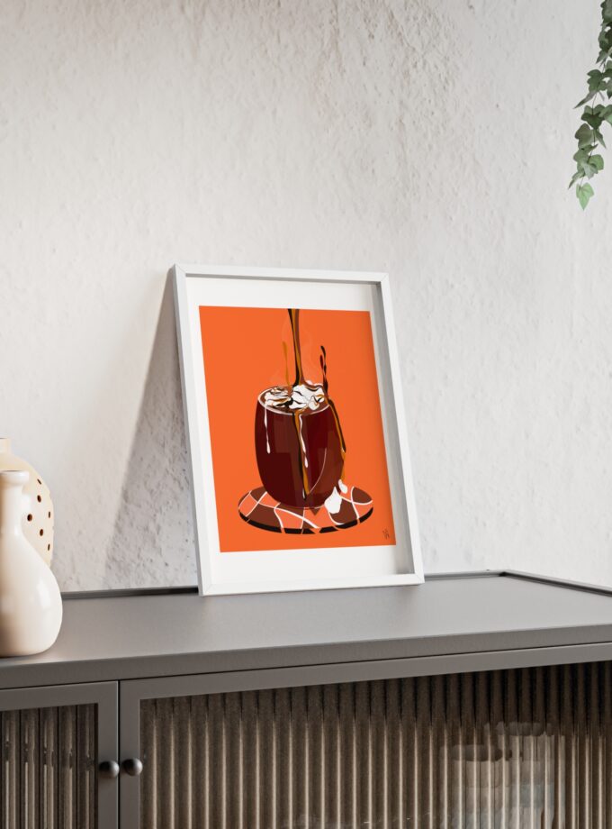 Hot Chocolate Poster, Framed
