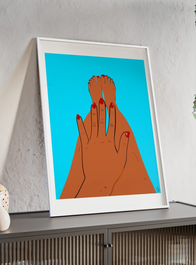 Sky Polish Poster, Framed