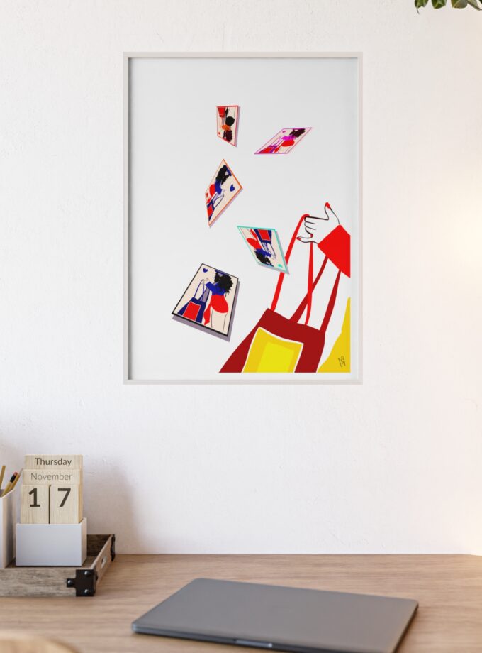 Memory Cards Poster, Framed