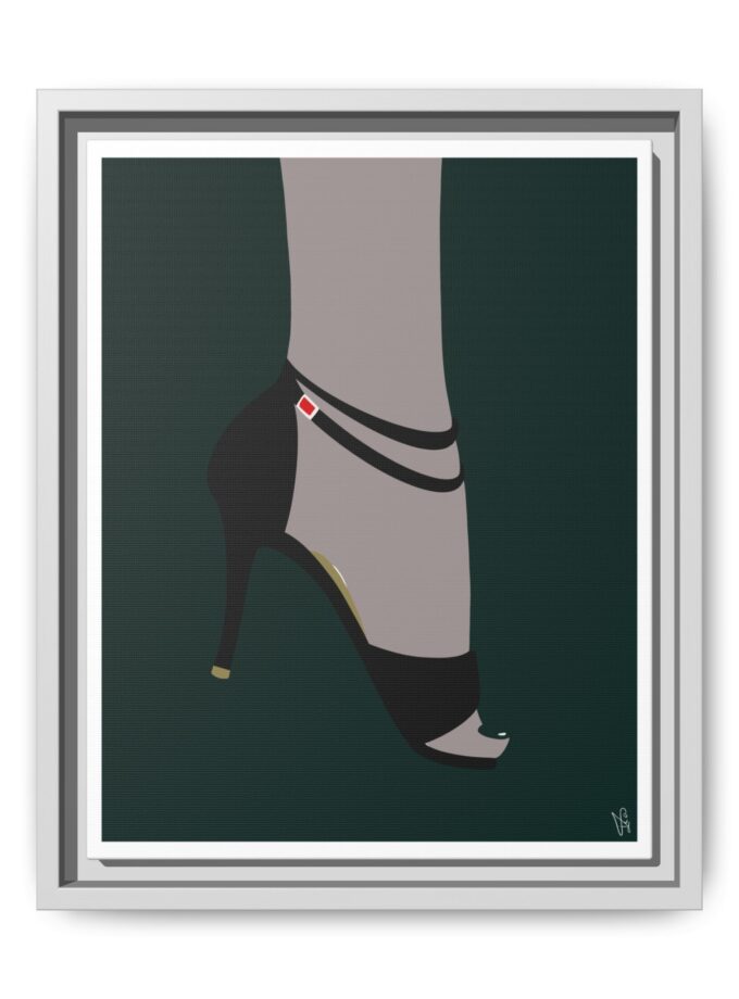 Emerald Canvas, Framed