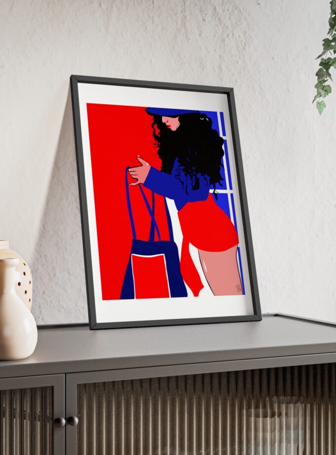 Beach Day Poster, Framed