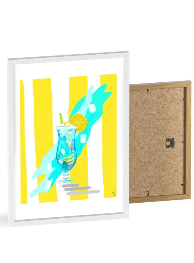 Blue Lagoon Poster, Framed