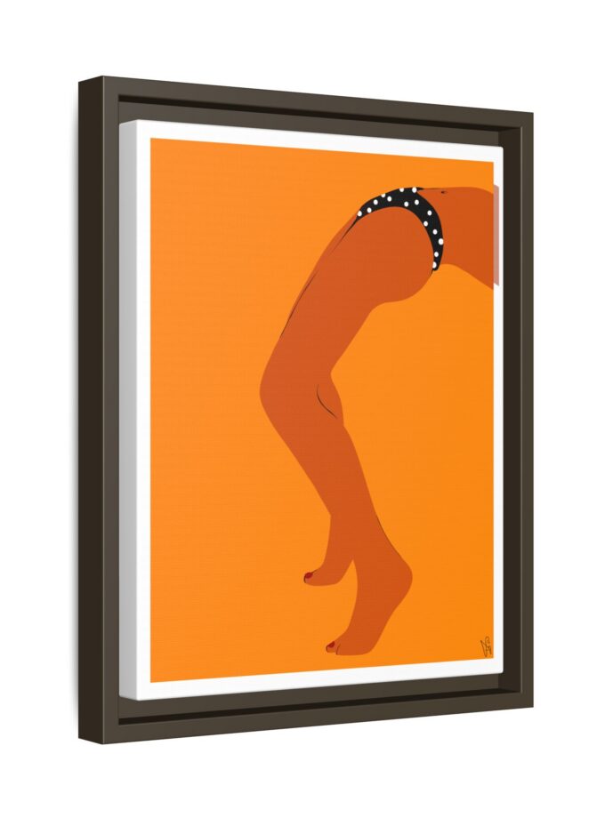 Sun Bath Canvas, Framed