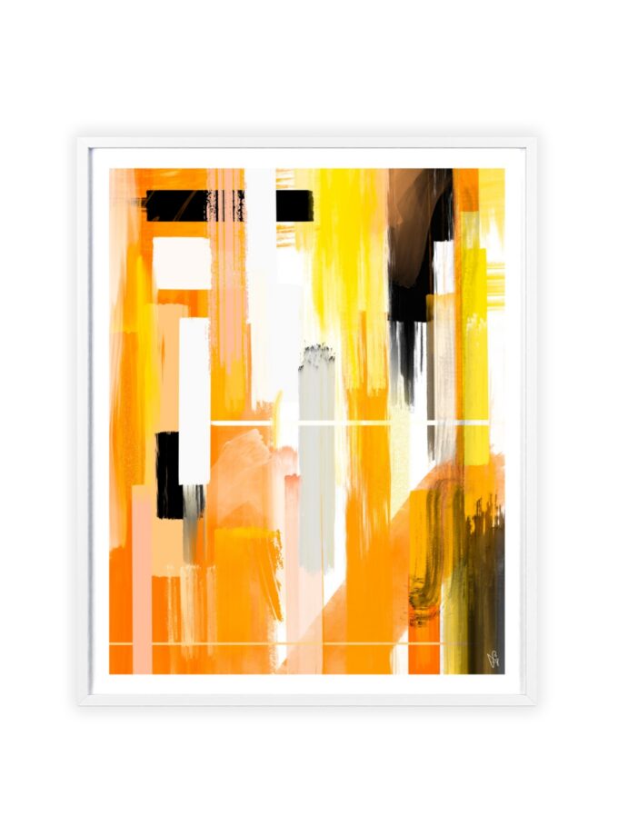 Liquid Gold Poster, Framed