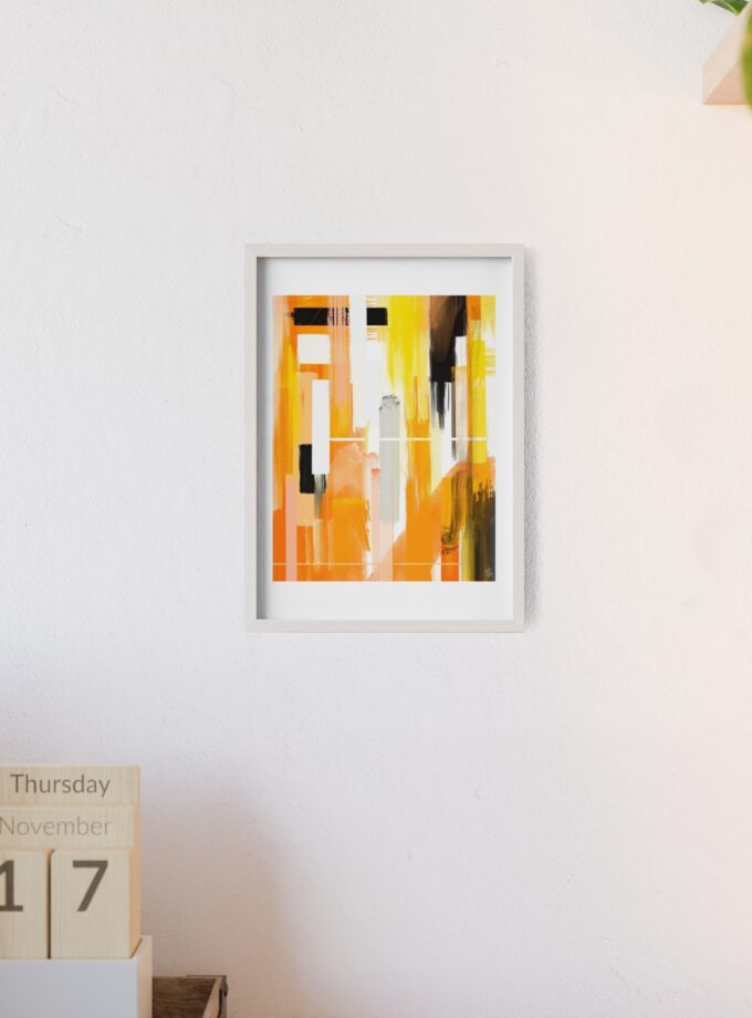 Liquid Gold Poster, Framed