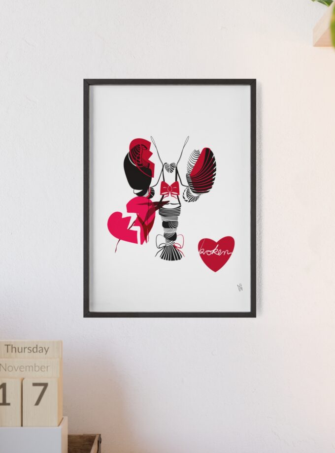 Heartbroken Poster, Framed