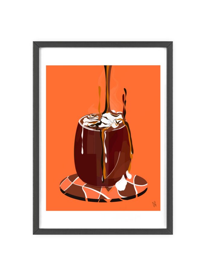 Hot Chocolate Poster, Framed