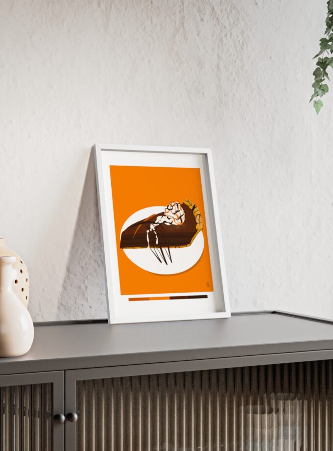 Chocolate Pie Poster, Framed