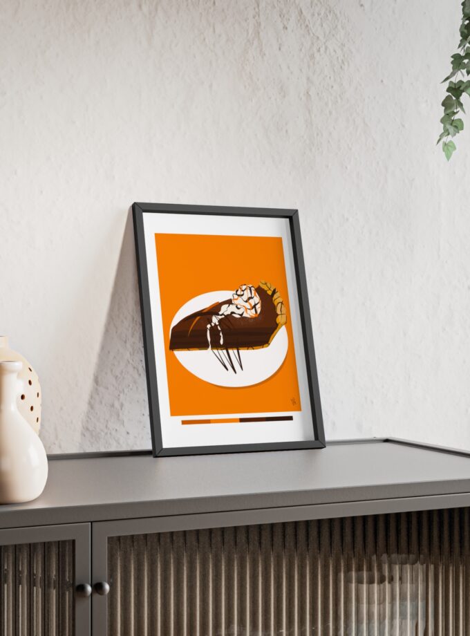 Chocolate Pie Poster, Framed