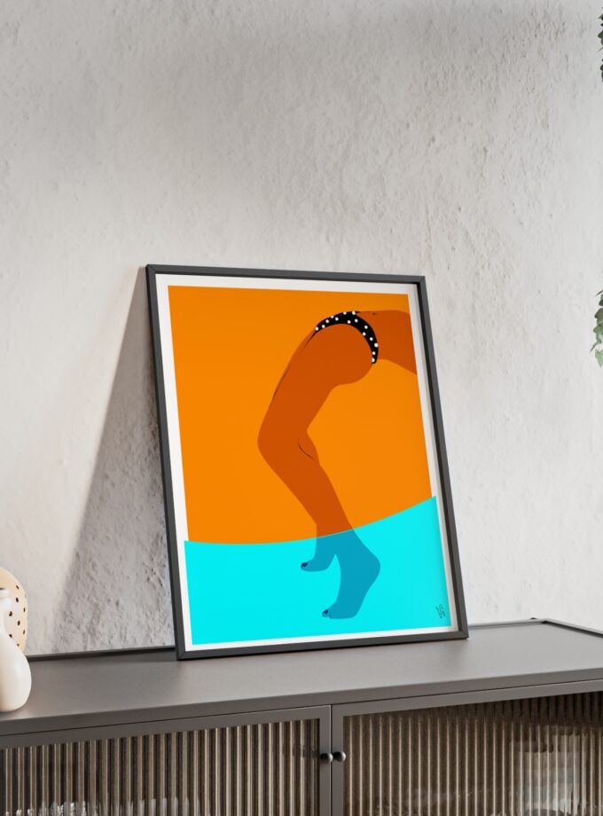 Pool Bridge Poster, Framed