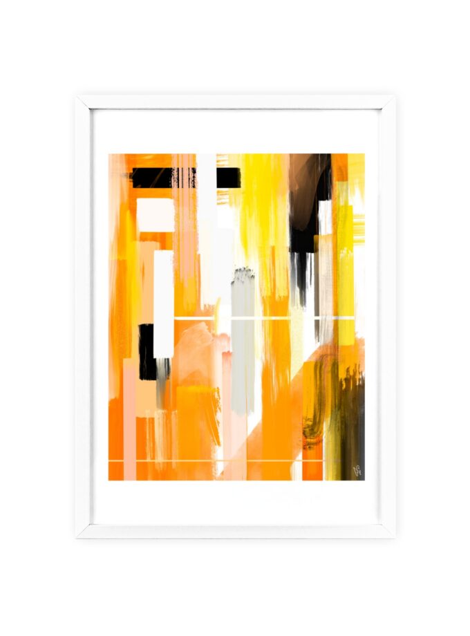 Liquid Gold Poster, Framed