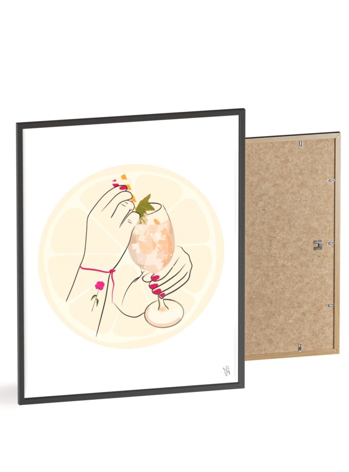 A Toast To Friendship Poster, Framed