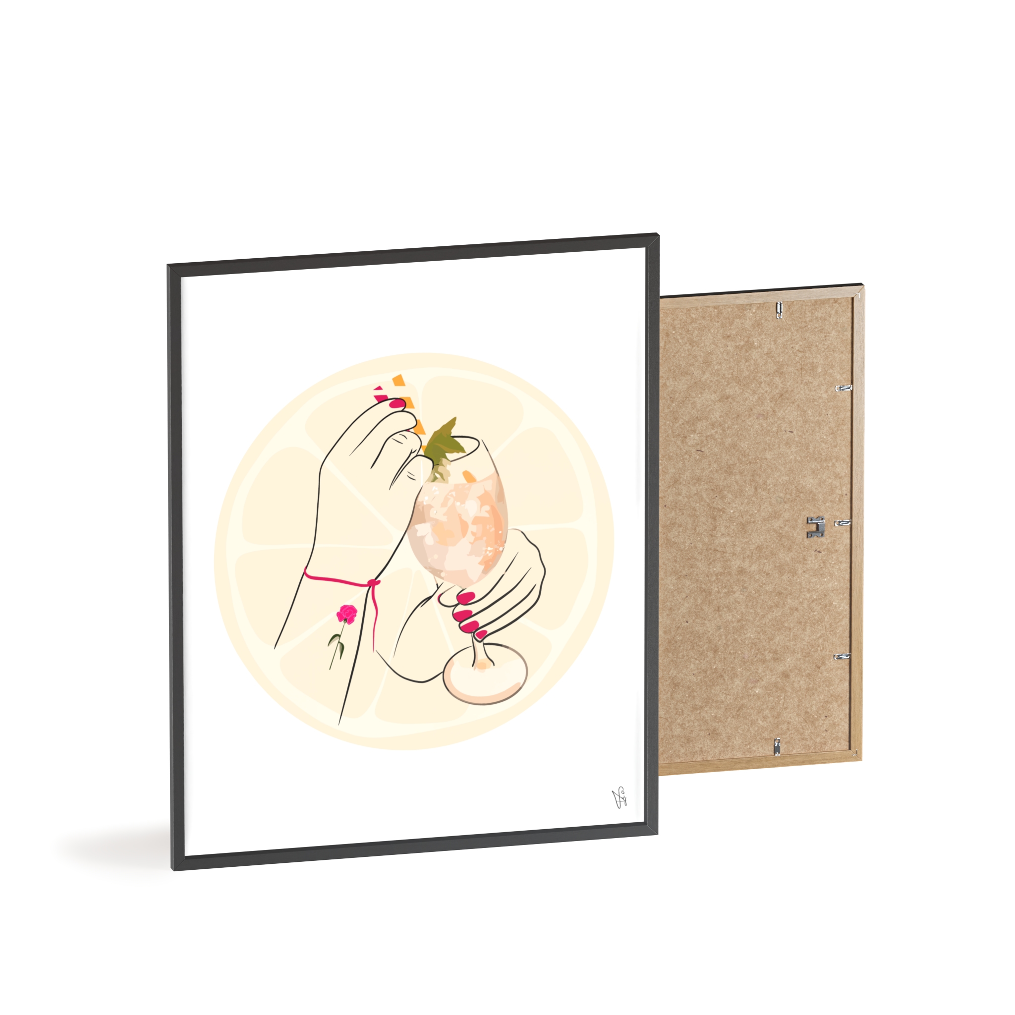 A Toast To Friendship Poster, Framed - Image 6