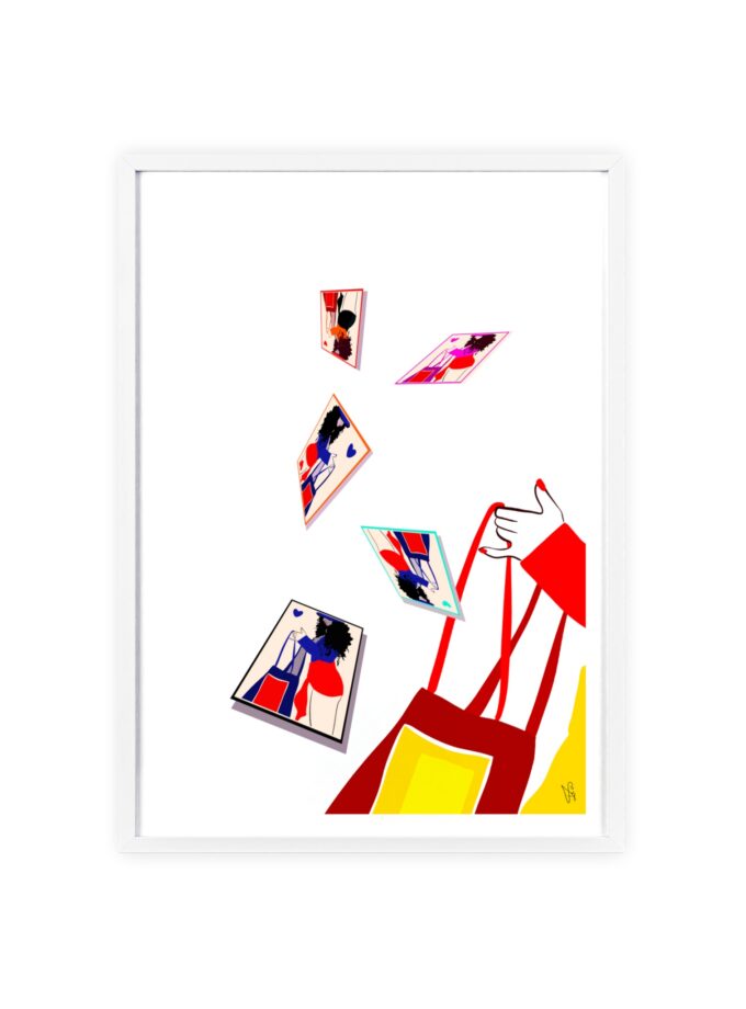 Memory Cards Poster, Framed