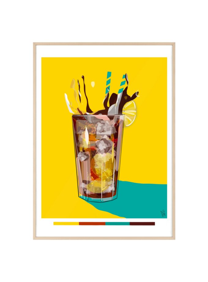 Splash Poster, Framed