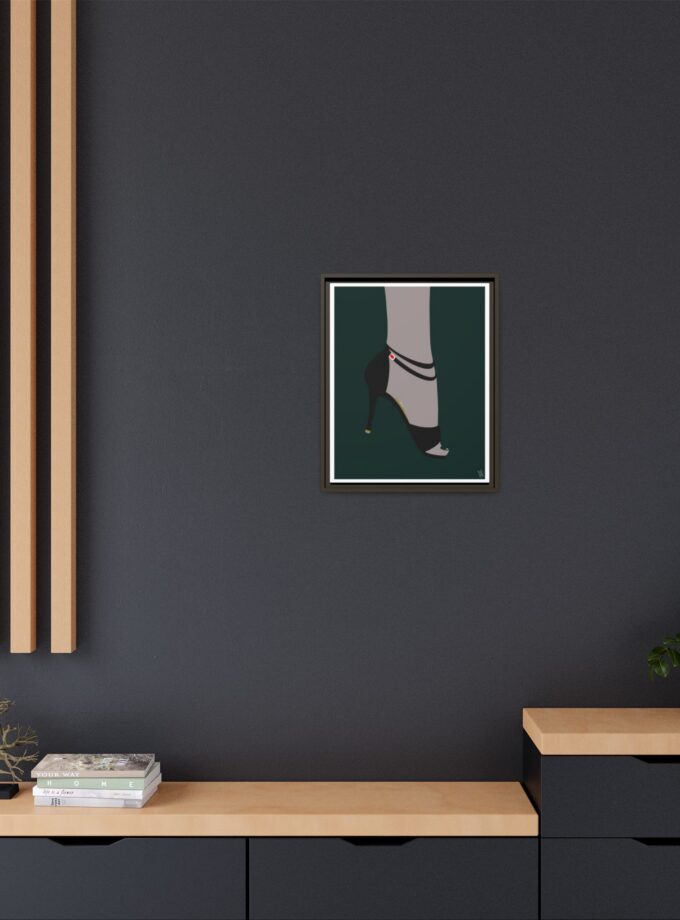 Emerald Canvas, Framed