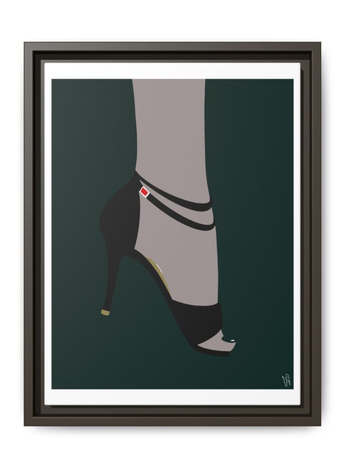 Emerald Canvas, Framed