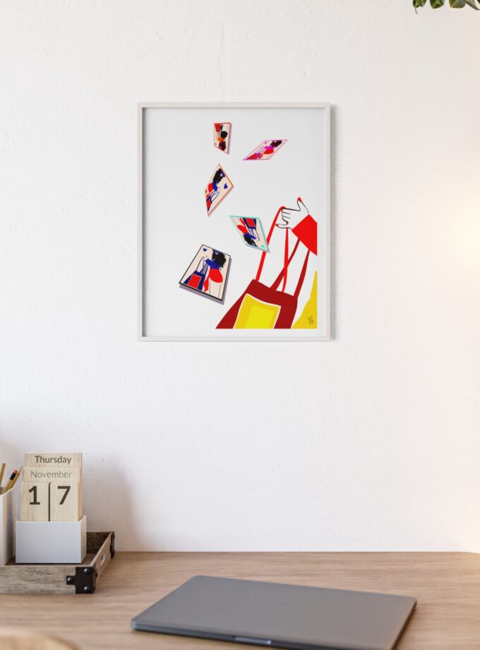 Memory Cards Poster, Framed