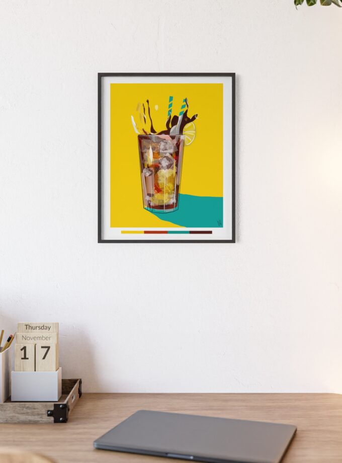 Splash Poster, Framed