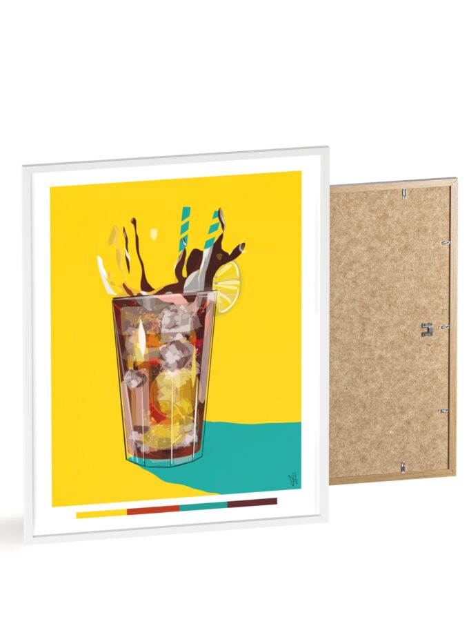 Splash Poster, Framed