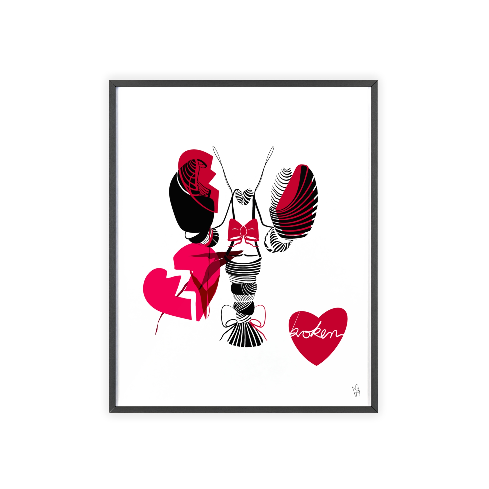 Heartbroken Poster, Framed