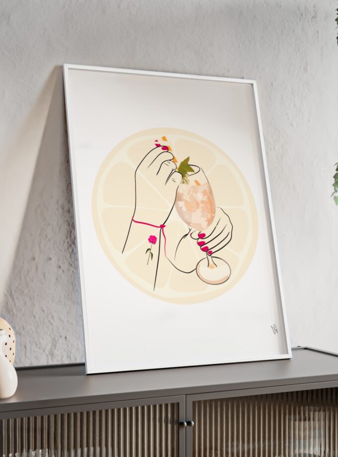 A Toast To Friendship Poster, Framed