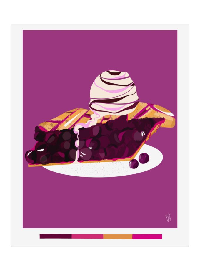 Blueberry Pie Poster