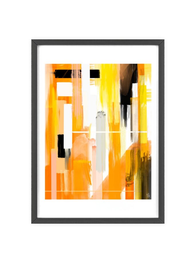 Liquid Gold Poster, Framed