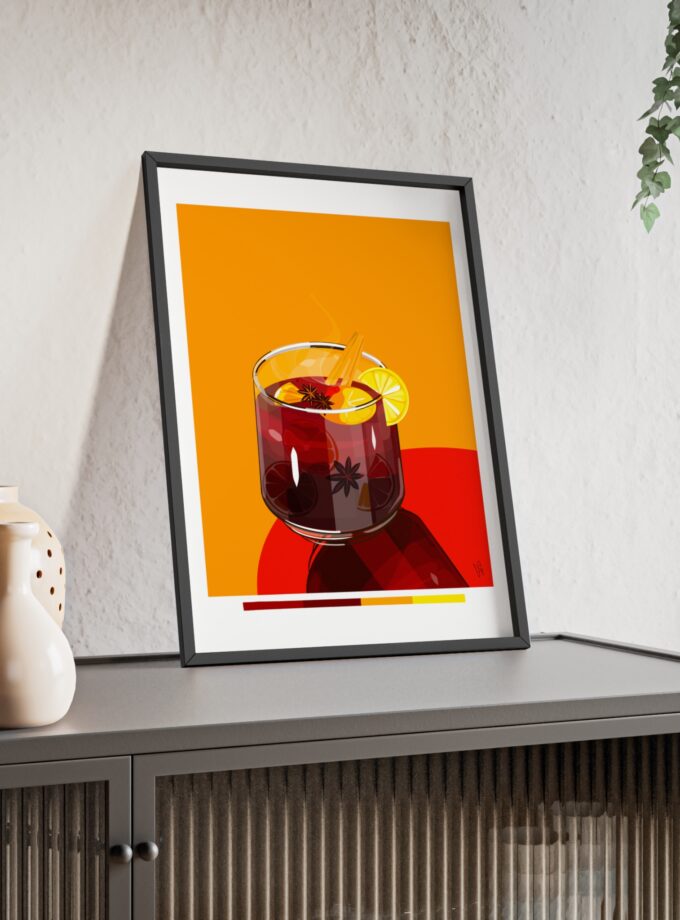 Mulled Wine Poster, Framed