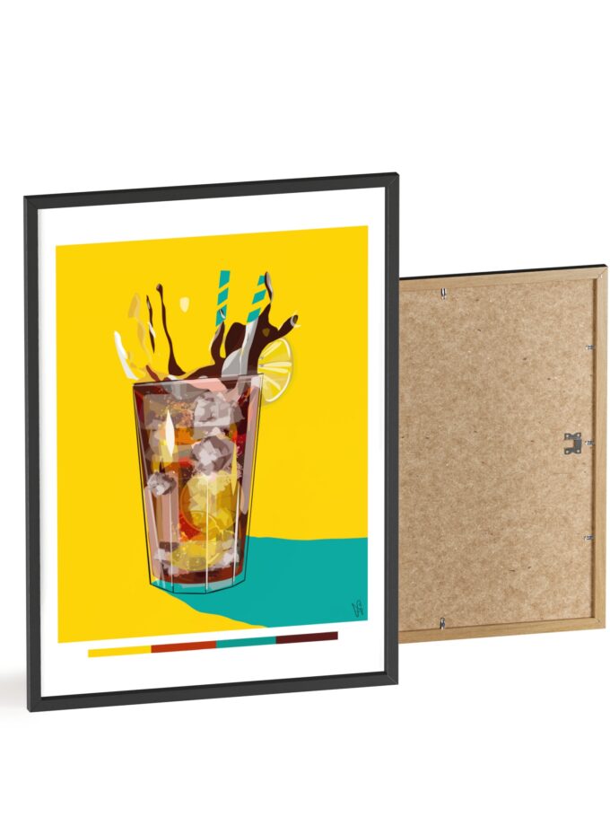 Splash Poster, Framed