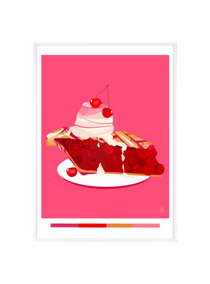 Cherry Pie Poster, Framed