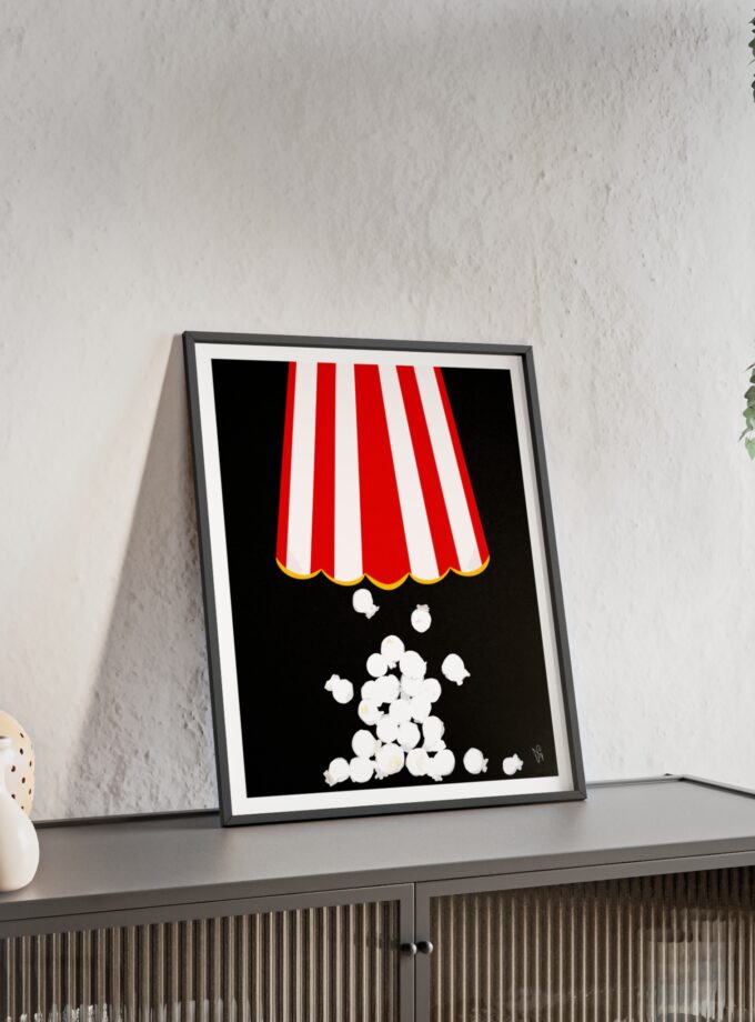 Let's Stay In Poster, Framed