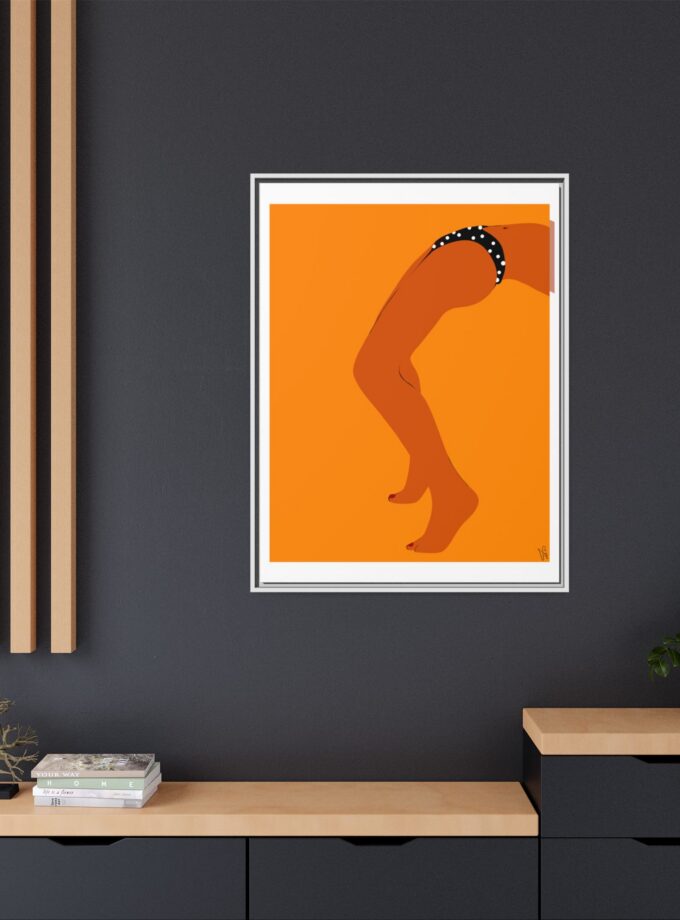 Sun Bath Canvas, Framed