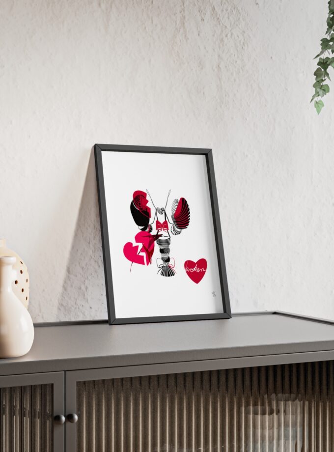 Heartbroken Poster, Framed