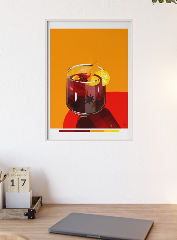 Mulled Wine Poster, Framed