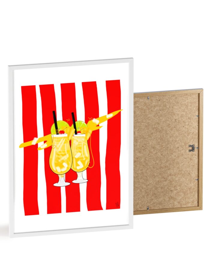 Pina Colada Poster, Framed