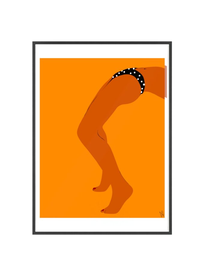 Sun Bath Poster, Framed