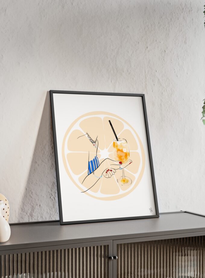 Mimosa in Dubrovnik Poster, Framed