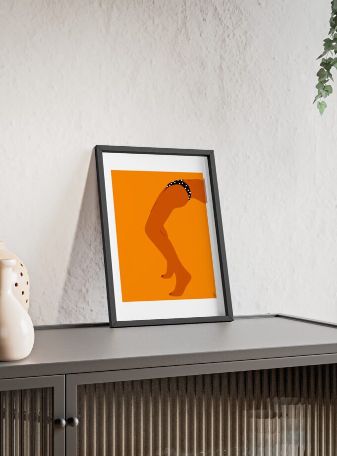 Sun Bath Poster, Framed