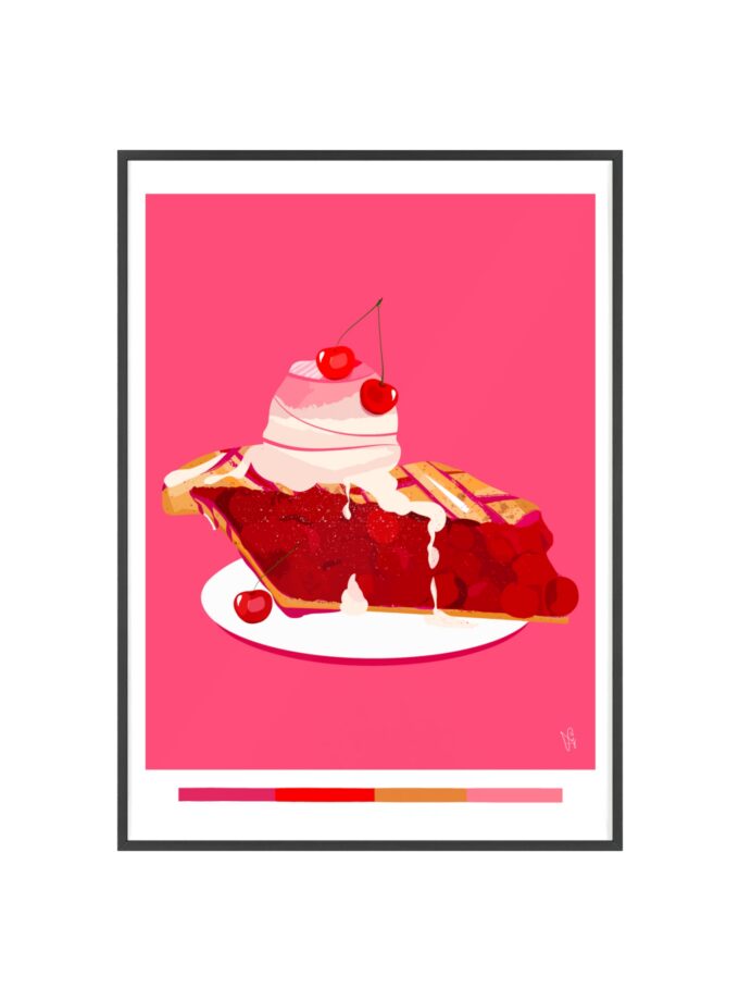 Cherry Pie Poster, Framed