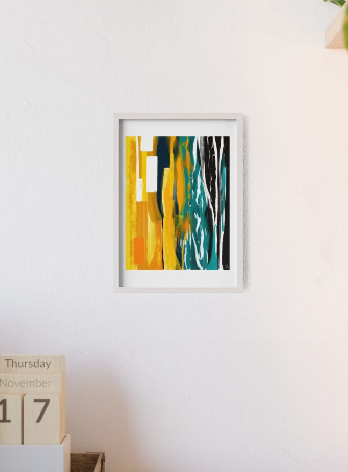 Midnight Swim Poster, Framed