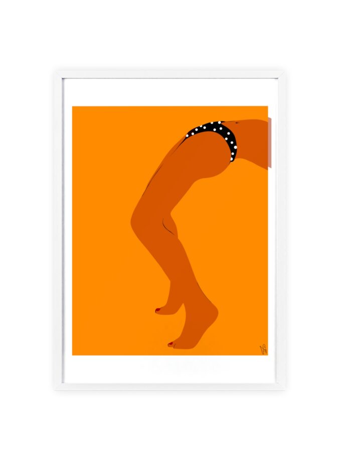 Sun Bath Poster, Framed