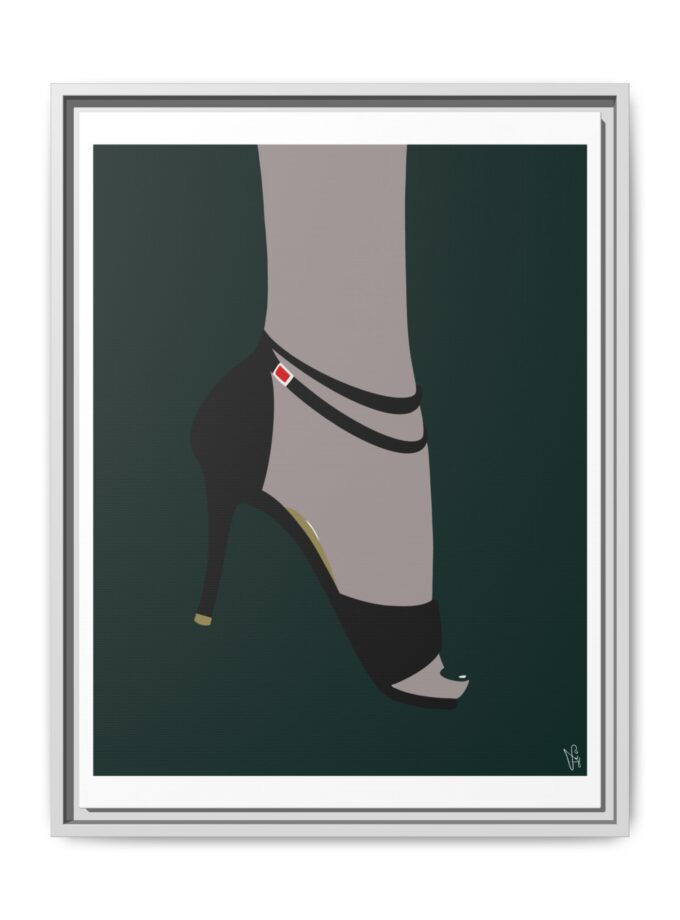 Emerald Canvas, Framed