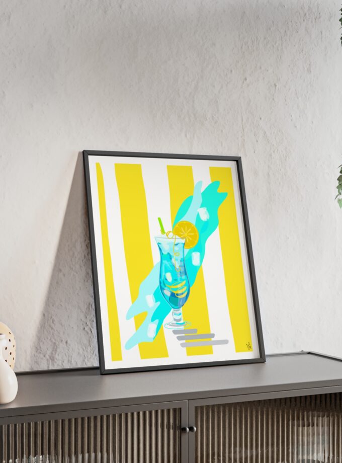 Blue Lagoon Poster, Framed