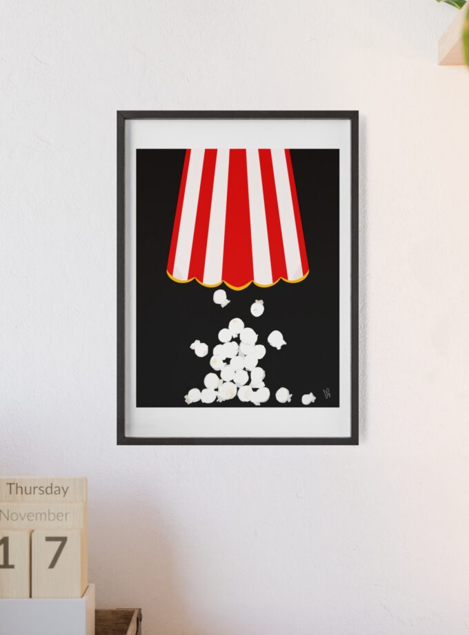 Let's Stay In Poster, Framed